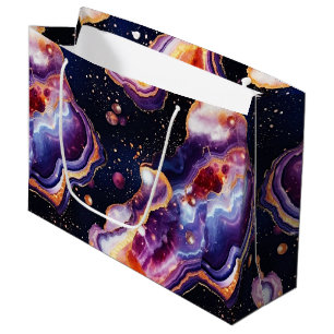Celestial Agate Cosmic Galaxy Stone Large Gift Bag