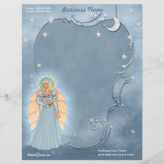 Celestial Angel Letterhead Design (Front)