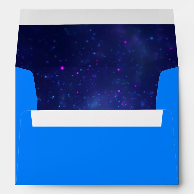 Celestial Aqua Blue Milky Way Galactic Centre Envelopes (Back (Bottom))