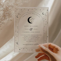 Celestial Arched Wedding Invitation