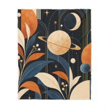 Celestial Art Deco Botanical Space Design