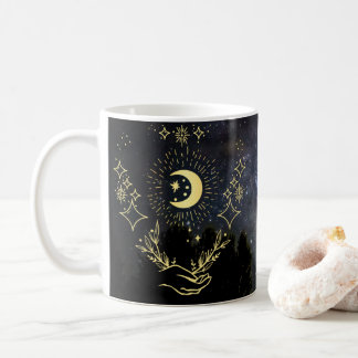 Celestial art Moon and Stars Coffee Mug