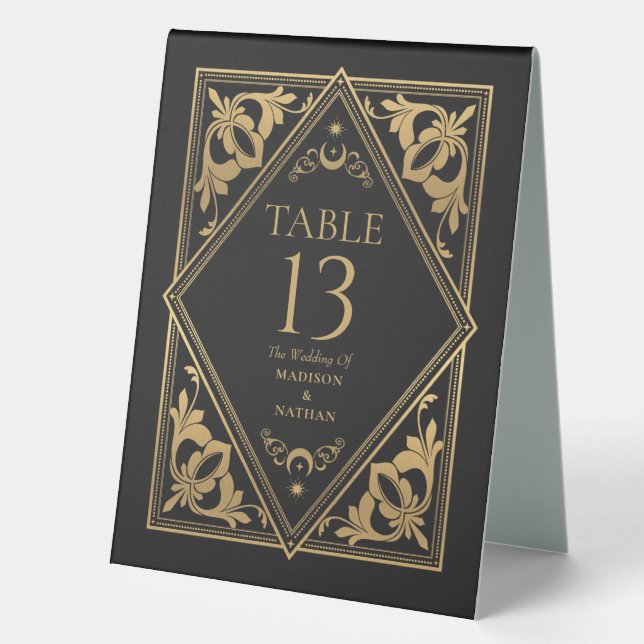 Celestial Art Nouveau Tarot Gothic Wedding (Front)