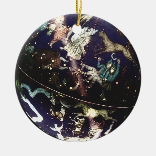 Celestial Astrological Globe Ornament (Front)