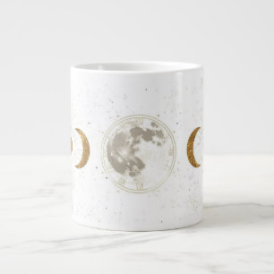 Celestial Astrology Pattern Personalized Zodiac Large Coffee Mug