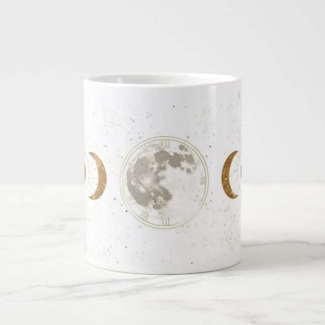 Celestial Astrology Pattern | Personalized Zodiac  Large Coffee Mug (Front)