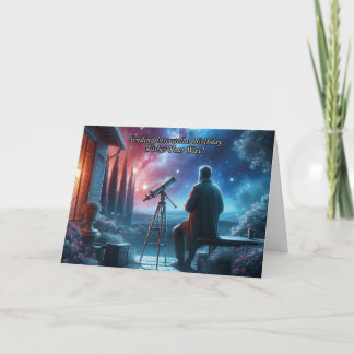 Celestial Astronomy Themed Birthday Card