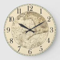 Celestial Atlas Map Large Clock