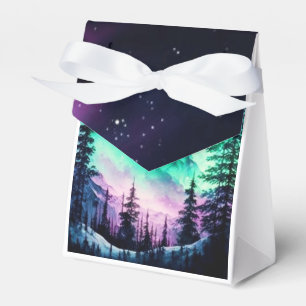 Celestial Aurora Borealis Northern Lights Vivid Favour Box