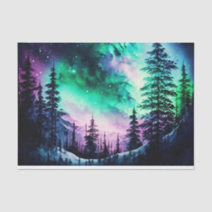 Celestial Aurora Borealis Northern Lights Vivid Tissue Paper