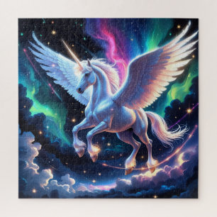 Celestial Aurora Pegasus Jigsaw Puzzle