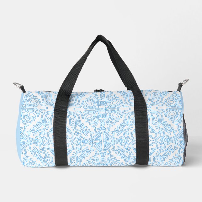 Celestial Azure Tide Duffle Bag (Front)