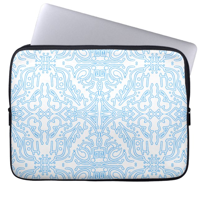 Celestial Azure Tide Laptop Sleeve (Front)