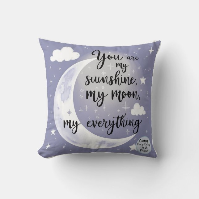 Celestial Baby Milestone Cushion (Front)