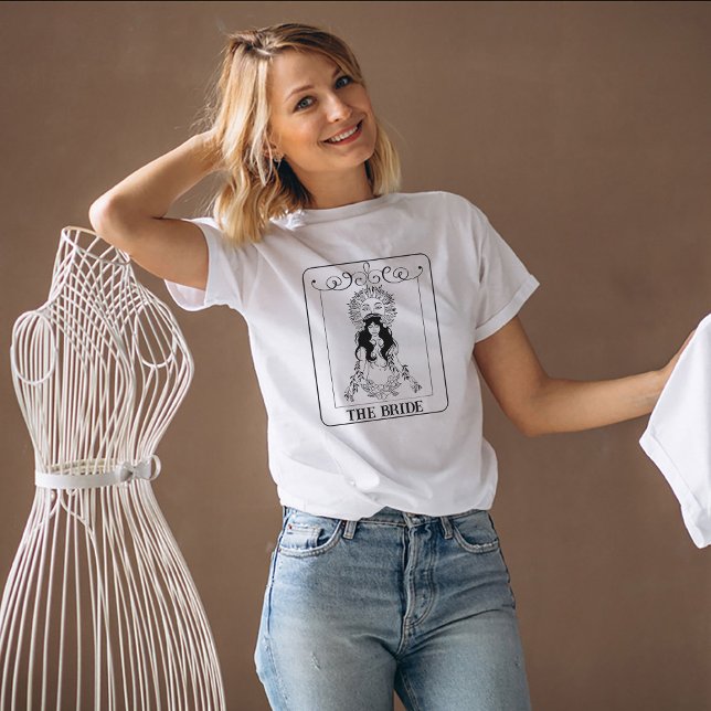 Celestial Bachelorette Bride Tarot Card Customised T-Shirt (Creator Uploaded)