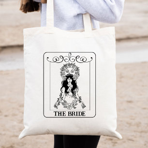 Celestial Bachelorette Bride Tarot Card Customized Tote Bag