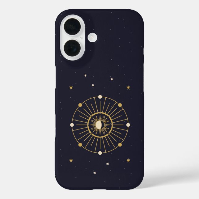 Celestial Balance – Sun & Moon Astrology Mandala Case-Mate iPhone Case (Back)