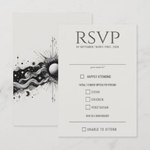 Celestial Band Food Choices RSVP Card