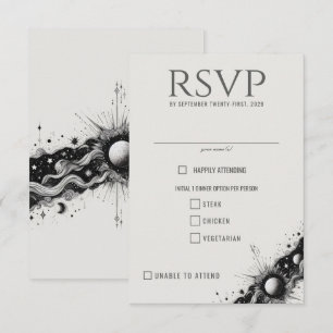 Celestial Band Food Choices RSVP Card