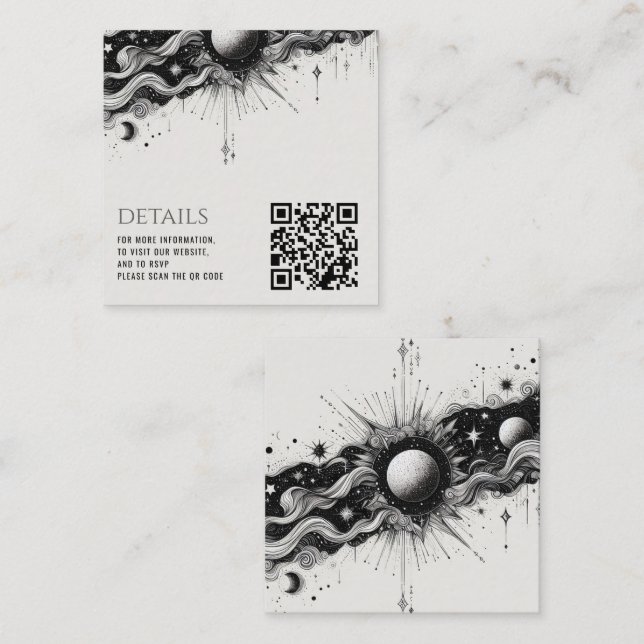 Celestial Band QR Code Enclosure Card (Front/Back)