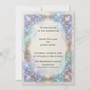 Celestial Baroque Wedding Invitation