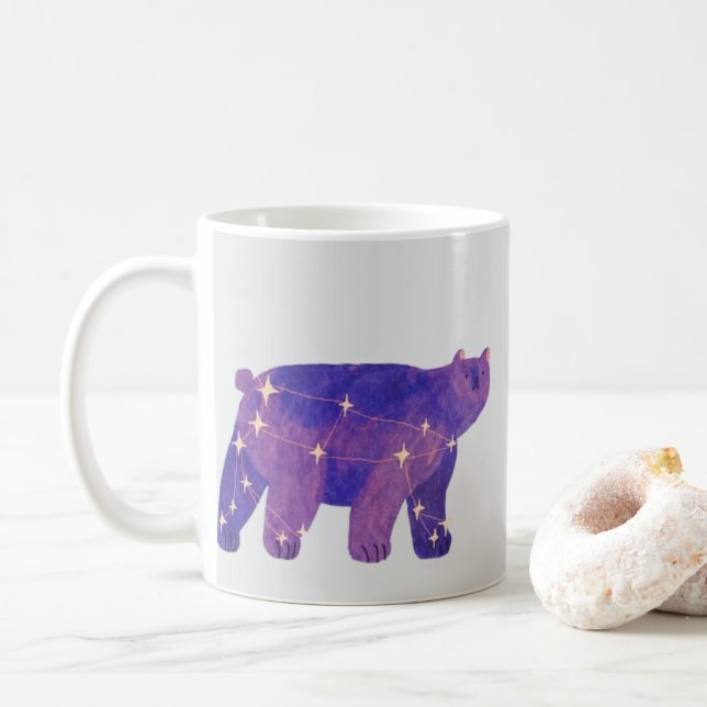 Celestial Bear Whimsical Mug (With Donut)