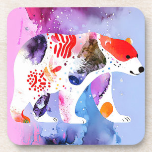 Celestial Bear with a Smile Coaster
