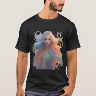 Celestial Beauty – Rainbow Goddess Vibes Tee