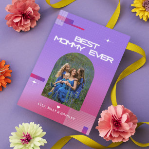 Celestial BEST MOMMY EVER Mother's Day Photo Holiday Card