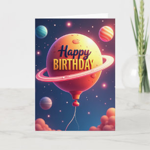 Celestial Birthday Orb Card