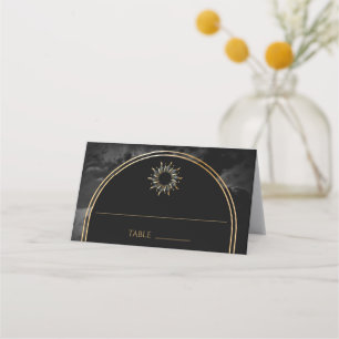 Celestial Black Arch Galaxy Place Card