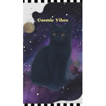 Celestial Black Cat Mystical Spirit Animal Cosmic