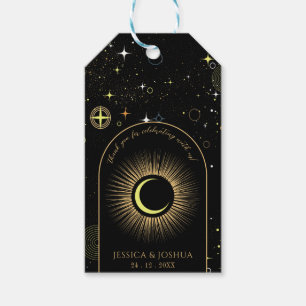 Celestial Black Mystical Star Dust Gift Tags