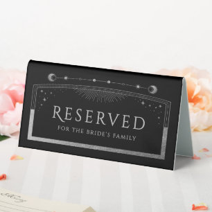 Celestial Black Silver Wedding Reserved