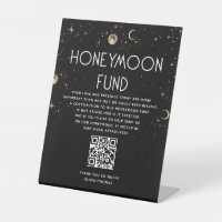 Celestial Black Wedding Honeymoon Fund