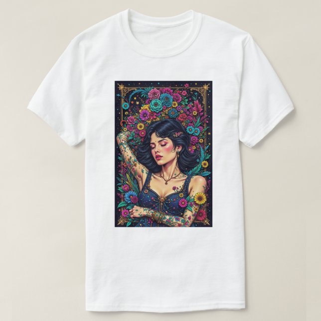 Celestial Bloom T-Shırt T-Shirt (Design Front)