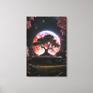  “Celestial Blossom” Canvas Print