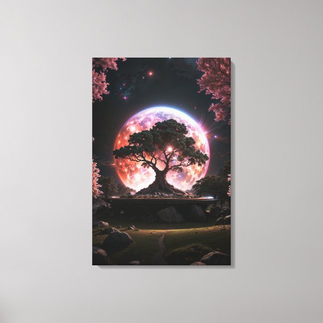  “Celestial Blossom” Canvas Print (Front)