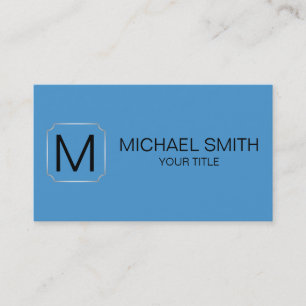 Celestial blue colour background business card