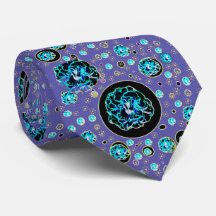 Celestial Blue on Royal Blue Tie