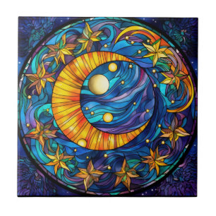 Celestial Bodies Ceramic Tile