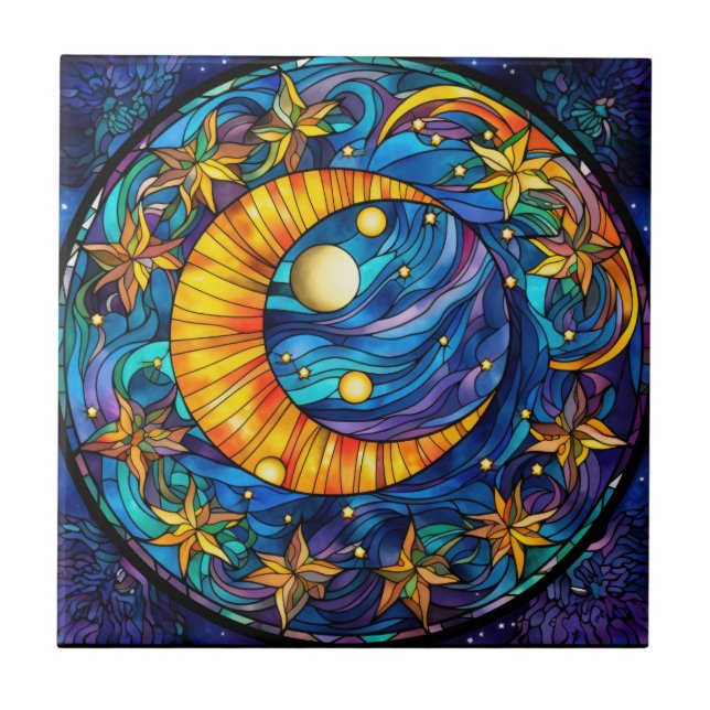 Celestial Bodies Ceramic Tile (Front)