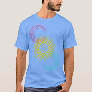 Celestial Bodies Galaxy Sun Moon Stars Outer Space T-Shirt