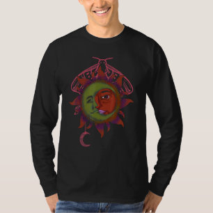 Celestial Bodies Universe Astronomy Boho Sun Moon T-Shirt