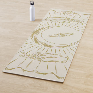 Celestial Boho Pattern Yoga Mat