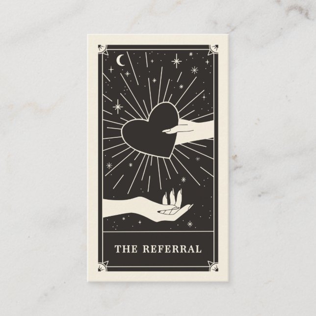 Celestial Boho referral tarot card (Front)