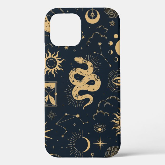 Celestial boho seamless pattern  Case-Mate iPhone case (Back)