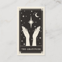 Celestial Boho Tarot Wedding blank Thank you Card