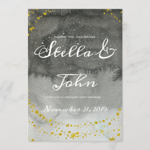 Celestial Boho Wedding Invitation