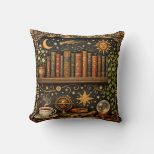 Celestial book lovers shelf cushion